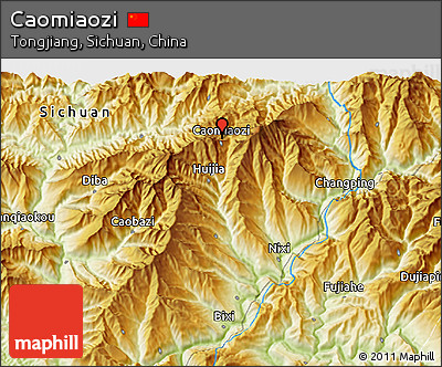 Physical 3D Map of Caomiaozi