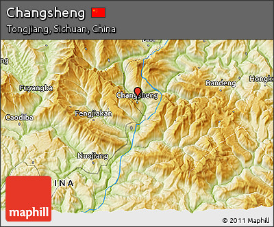 Physical 3D Map of Changsheng