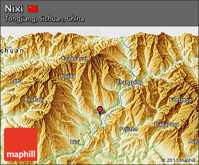 Physical 3D Map of Nixi