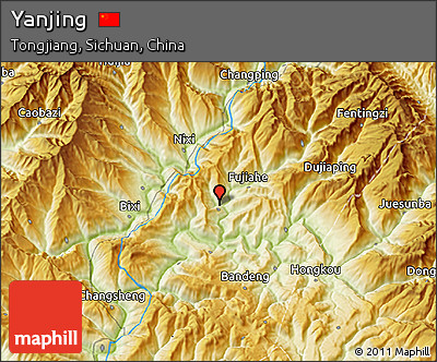 Physical 3D Map of Yanjing