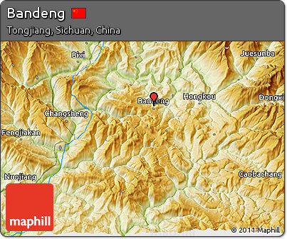 Physical 3D Map of Bandeng
