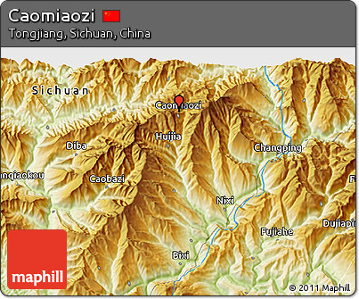 Physical 3D Map of Caomiaozi