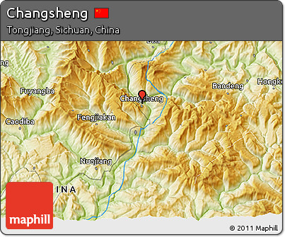 Physical 3D Map of Changsheng