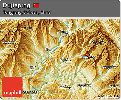 Physical 3D Map of Dujiaping