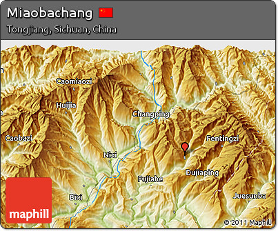 Physical 3D Map of Miaobachang