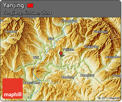 Physical 3D Map of Yanjing