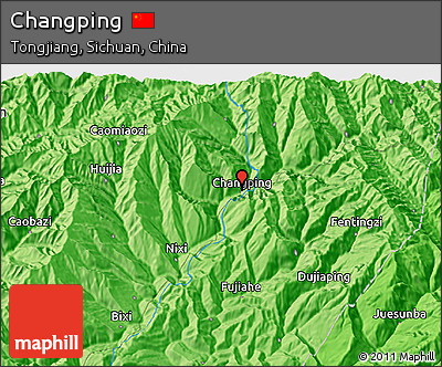 Political 3D Map of Changping