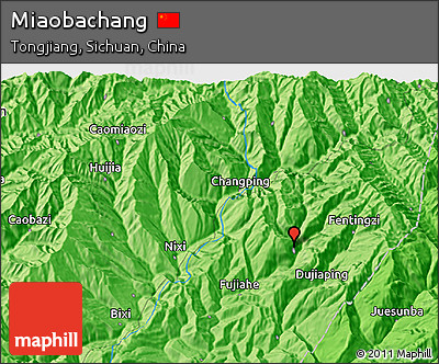 Political 3D Map of Miaobachang