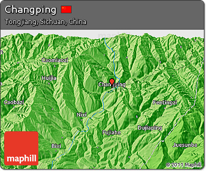 Political 3D Map of Changping