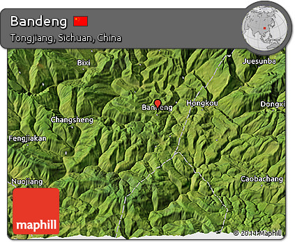 Satellite 3D Map of Bandeng