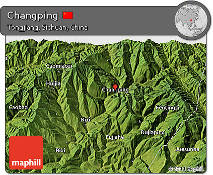 Satellite 3D Map of Changping