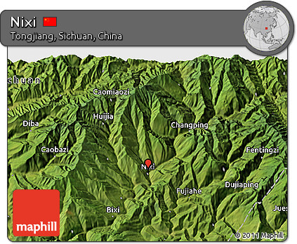 Satellite 3D Map of Nixi