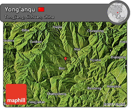 Satellite 3D Map of Yong'anqu