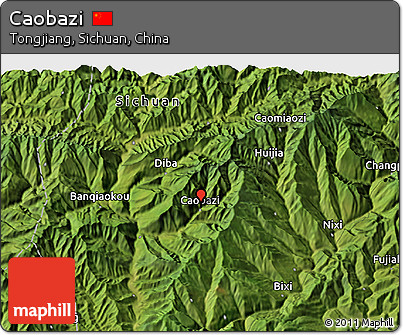 Satellite 3D Map of Caobazi