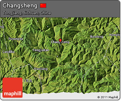 Satellite 3D Map of Changsheng