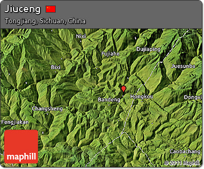 Satellite 3D Map of Jiuceng