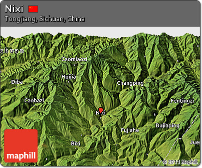 Satellite 3D Map of Nixi