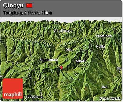 Satellite 3D Map of Qingyu