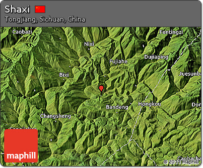 Satellite 3D Map of Shaxi