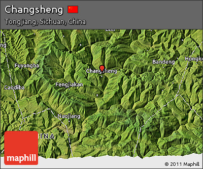 Satellite 3D Map of Changsheng