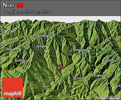Satellite 3D Map of Nixi
