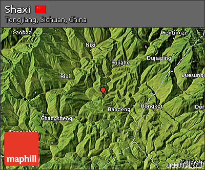 Satellite 3D Map of Shaxi