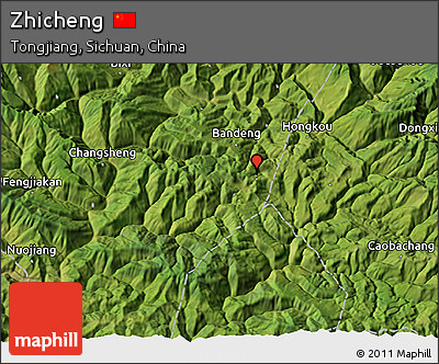 Satellite 3D Map of Zhicheng