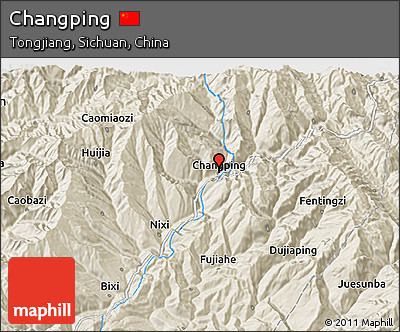 Shaded Relief 3D Map of Changping