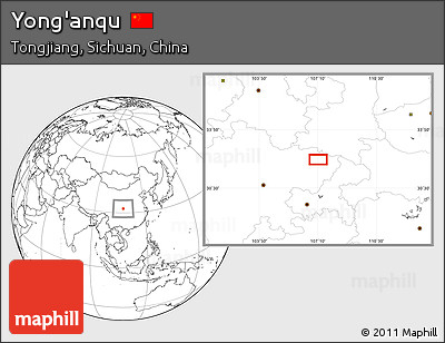 Blank Location Map of Yong'anqu