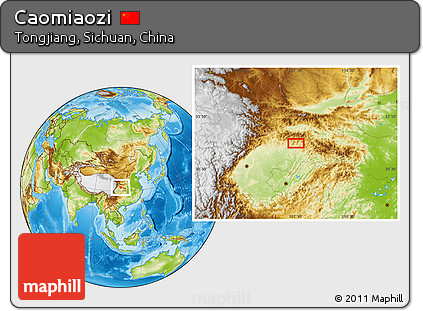 Physical Location Map of Caomiaozi
