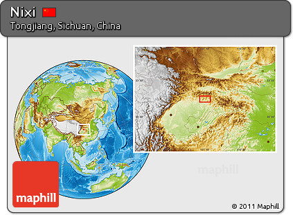 Physical Location Map of Nixi