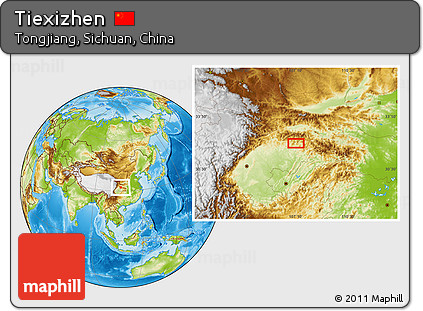 Physical Location Map of Tiexizhen