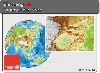 Physical Location Map of Zhicheng
