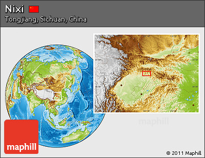 Physical Location Map of Nixi