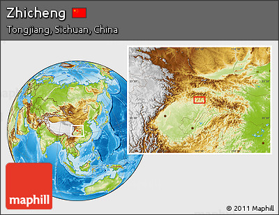 Physical Location Map of Zhicheng