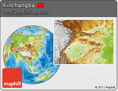 Physical Location Map of Xinchangba