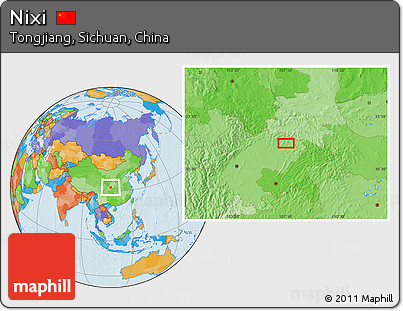 Political Location Map of Nixi