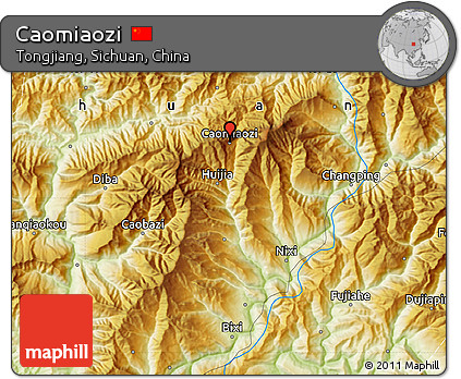 Physical Map of Caomiaozi