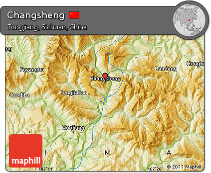 Physical Map of Changsheng