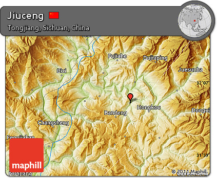 Physical Map of Jiuceng