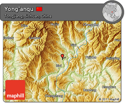 Physical Map of Yong'anqu