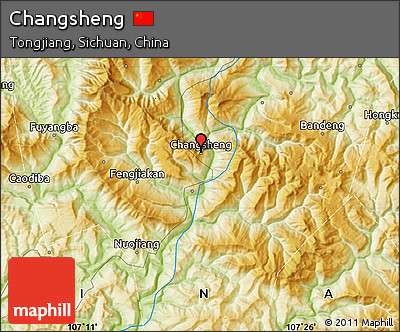 Physical Map of Changsheng