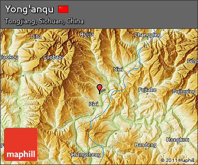 Physical Map of Yong'anqu