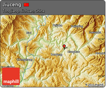 Physical Map of Jiuceng