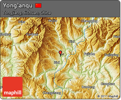 Physical Map of Yong'anqu
