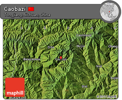 Satellite Map of Caobazi