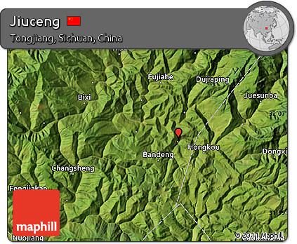Satellite Map of Jiuceng