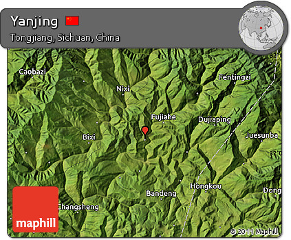 Satellite Map of Yanjing