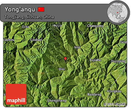 Satellite Map of Yong'anqu