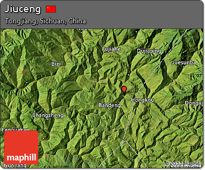 Satellite Map of Jiuceng